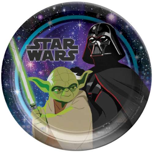 Star Wars Galaxy Dinner Plates - Click Image to Close